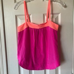 HP Anthropologie pink silk blouse size 00